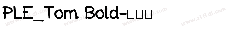 PLE_Tom Bold字体转换